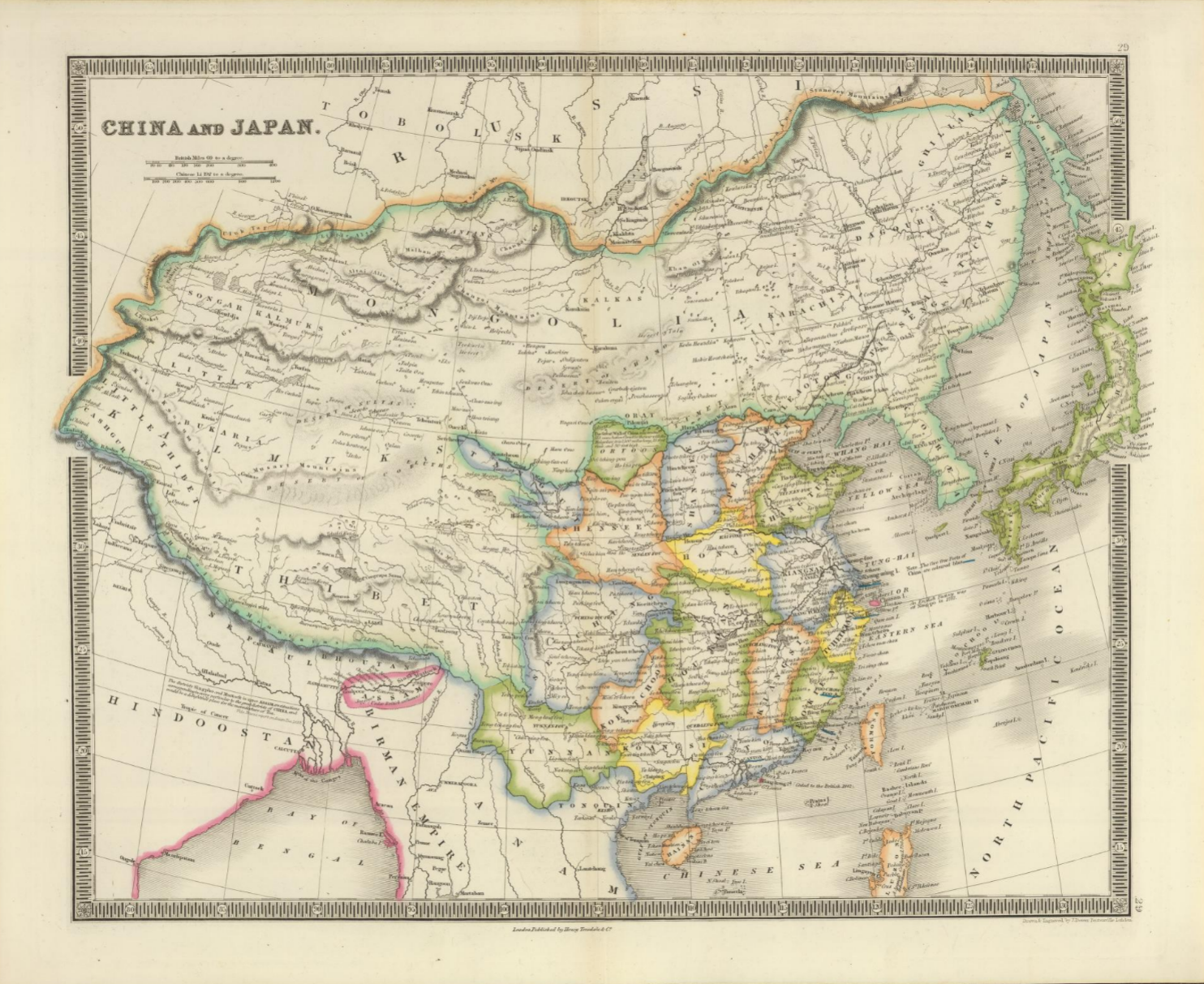 1740年德国制作的中国地图