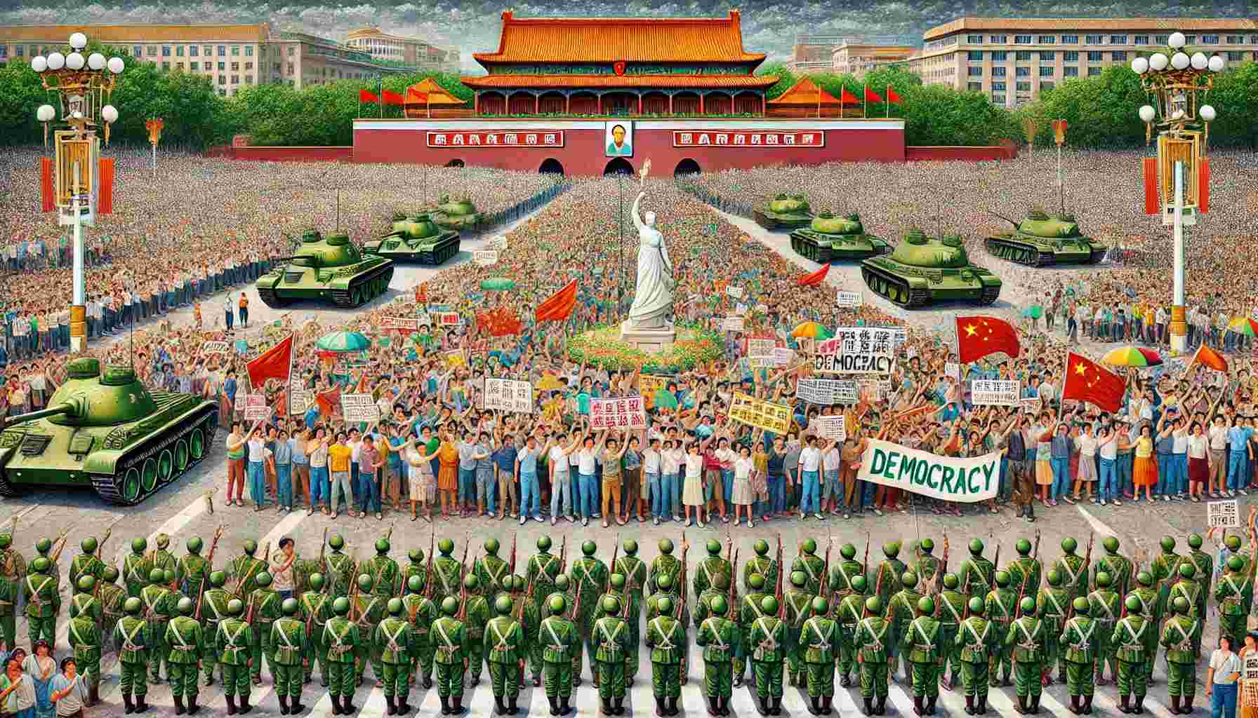 纪念六四：天安门广场上的大屠杀